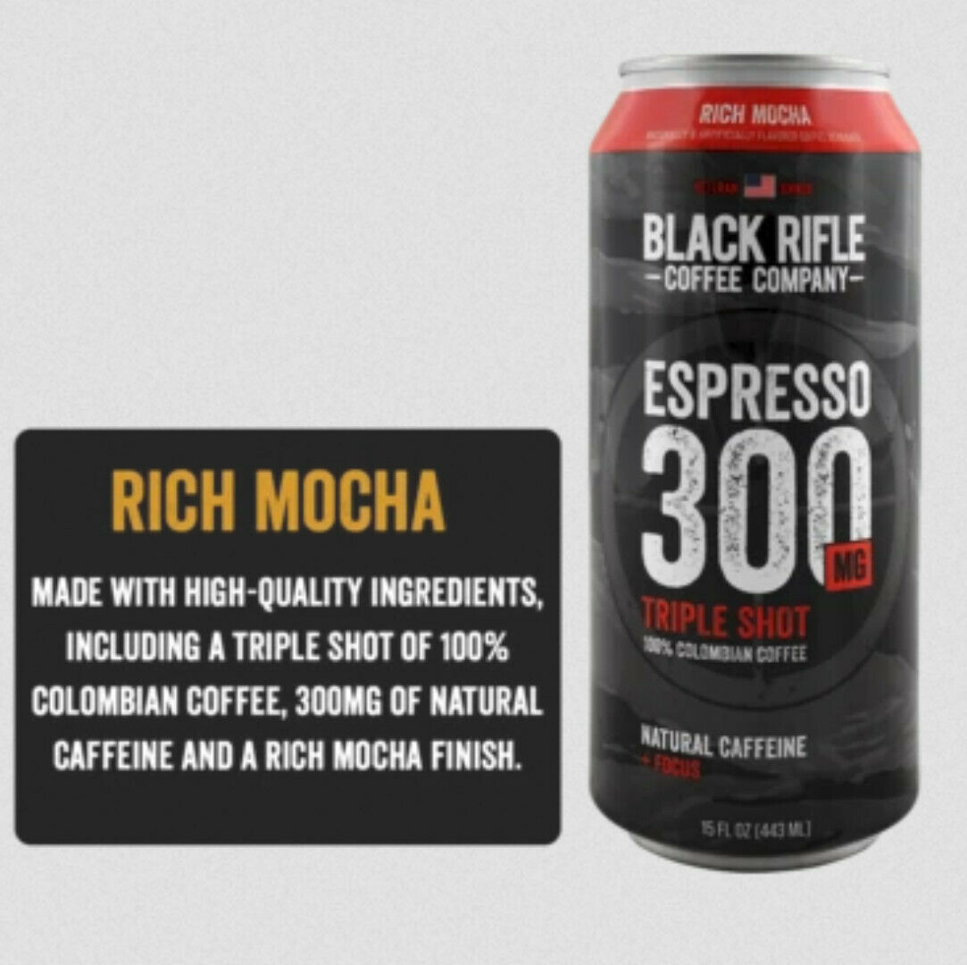 Black Rifle Coffee Company Espresso 300 Triple Shot, Rich Mocha, 15 Oz | CVS thumbnail