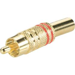 BKL Electronic 101007 Gold Plated Phono Connector with Red Rings 6