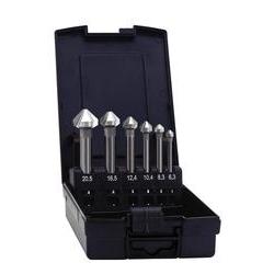 Exact 50708 Keglesnker-st 6 Dele 6.3 Mm, 8.3 Mm, 10.4 Mm, 12.4 Mm, 16.5 Mm, 20.5 Mm HSS Cylinderskaft 1 Set