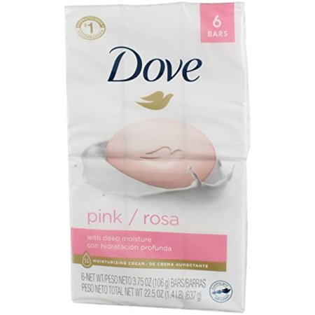 Dove Pink / Rosa Beauty Cream Bar Soap 3.5 Oz / 100 Gr (Pack of 12 Bars)