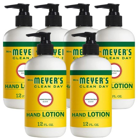 Hand Lotion for Dry Hands  Non-Greasy Made with Essential Oils  Cruelty Free Formula  Honeysuckle Scent  12 FL OZ per Bottle  6 Bottles