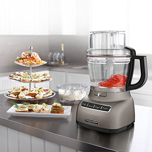 KitchenAid KFP1333ACS Architect Series 13-Cup Food Processor with Exact Slice System, Cocoa Silver thumbnail
