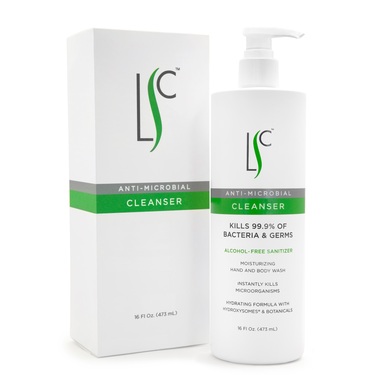 Hand and Body Wash Cleanser for Adults and Children with Sensitive Skin Unscented Sanitizing Foaming Gel 16 Ounce Bottle
