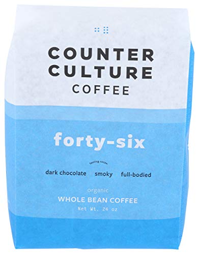Counter Culture, Organic Forty Six Blend Whole Bean Coffee, 24 Oz (Case of 6)
