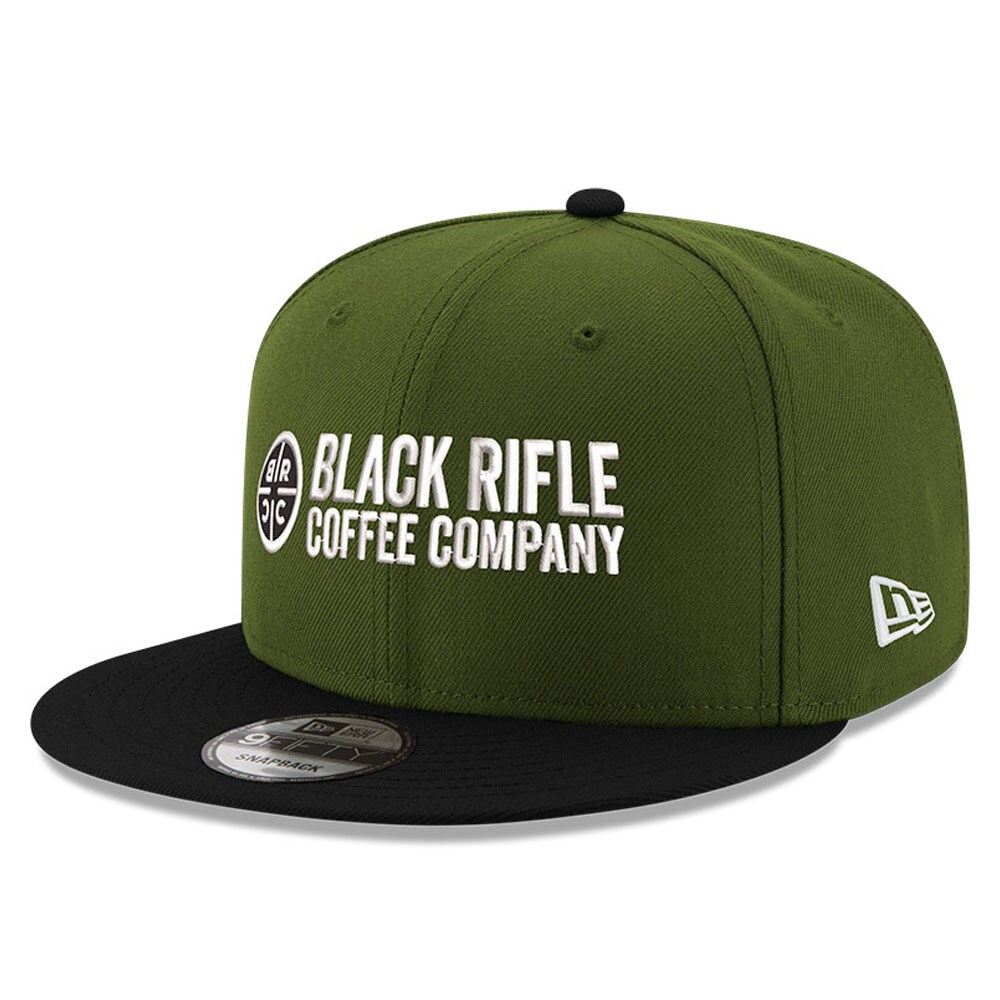 Men's New Era Olive/Black Ty Dillon Black Rifle Coffee Company 9FIFTY Snapback Adjustable Hat