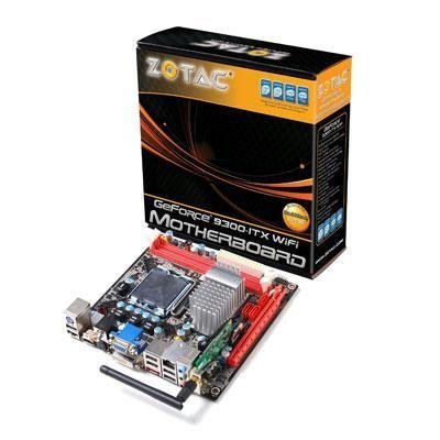 ZOTAC Core 2 Quad/GeForce 9300/WiFi/a&V&GbE/Mini ITX Motherboard GF9300-G-E