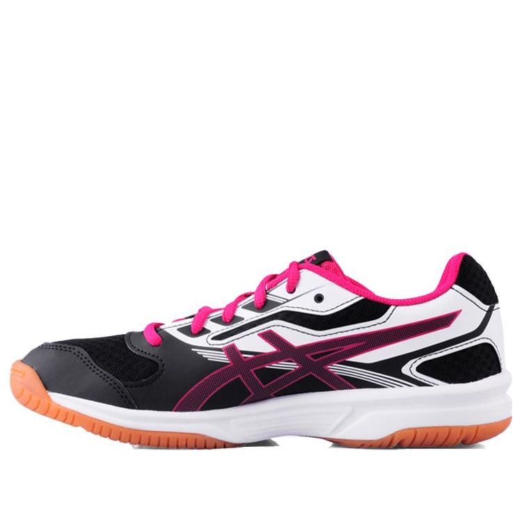 ASICS Upcourt 2 Running Shoes Black/Pink Training Shoes B755Y-9021 (Size: US 6.5)