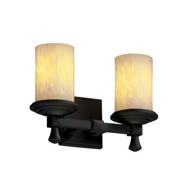 Deco 2-Light Bath Bar, Justice Design Group FSN-8532-10-MROR-DBRZ 18KYPH (383536)