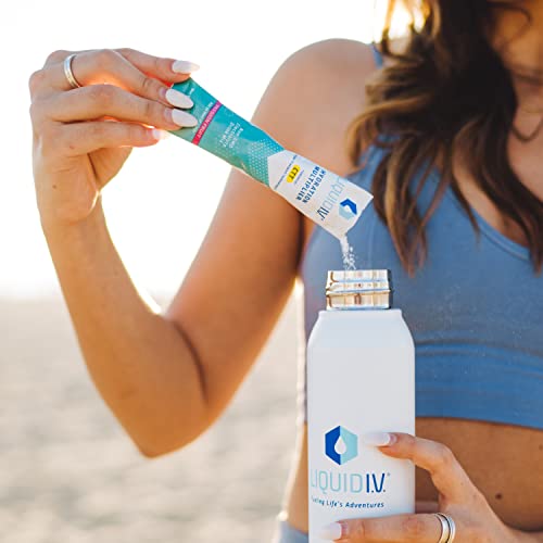 Liquid I.V. Hydration Multiplier - Passion Fruit - Hydration Powder Packets | Electrolyte Drink Mix | Easy Open Single-Serving Stick | Non-GMO | 16 St thumbnail
