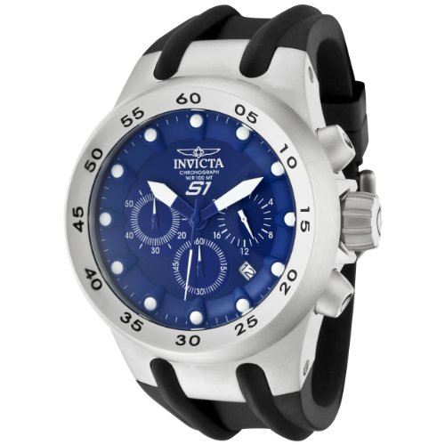 Invicta Men's 1507 Specialty S1 Chronograph Blue Dial Black Polyurethane Watch