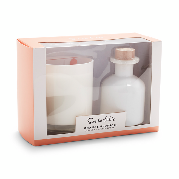 Sur La Table Orange Blossom Candle & Diffuser Gift Set