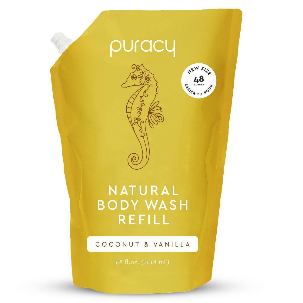 Puracy Body Wash Refill  Perfect Skin  986 Pure Plant Ingredients  Moisturizing Natural Shower Gel for Dry and Sensitive Ski