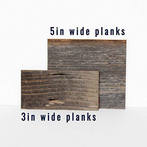 Plank and Mill - Reclaimed Barn Wood Wall Panels - Simple Peel and Stick Planks for Accent Walls, Kitchens, and Other Projects - 10 Square Feet of 3