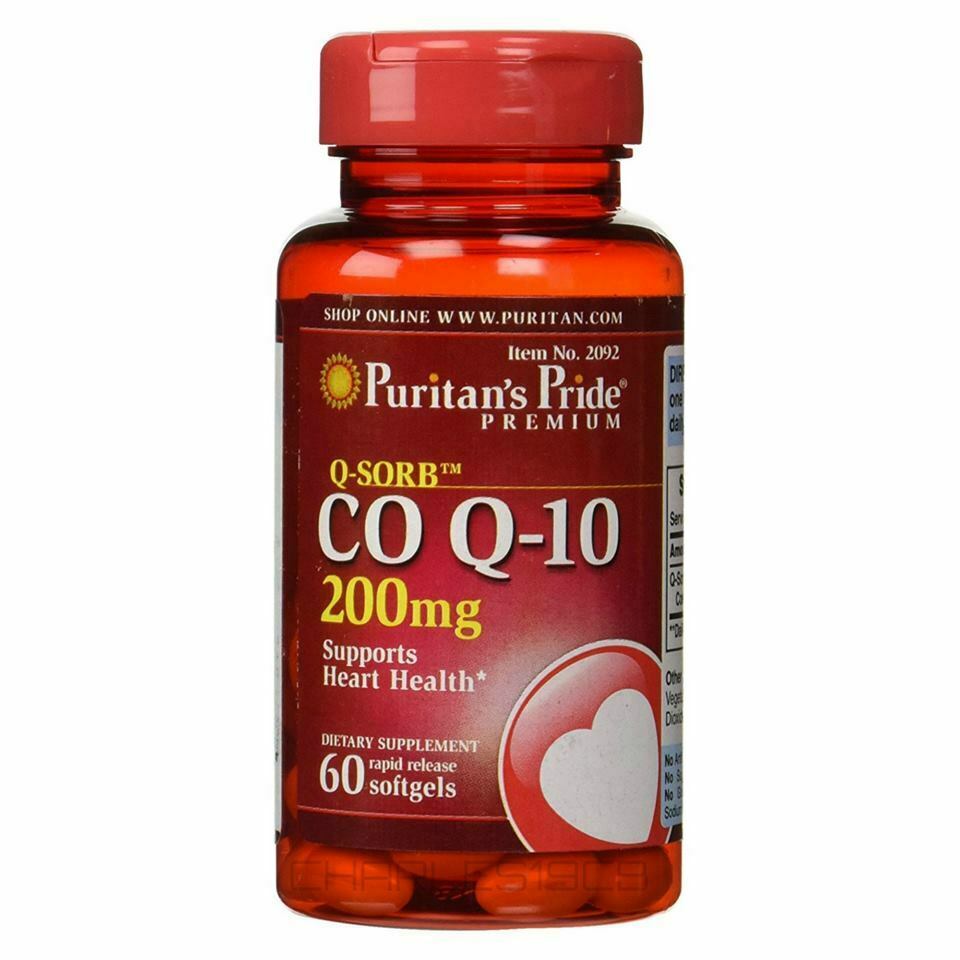 Puritan's Pride, CoQ-10, 200 Mg, 60 Rapid Release Softgels