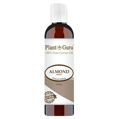 Sweet Almond Oil 100% Pure Natural Carrier for Skin  Face  Hair Growth & Massage Size 4 Oz
