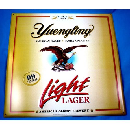 Yuengling Light Lager Beer 16x16 Metal Sign