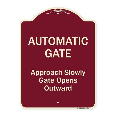 Designer Series-Automatic Gate Approach Slowly Gate Opens, 24
