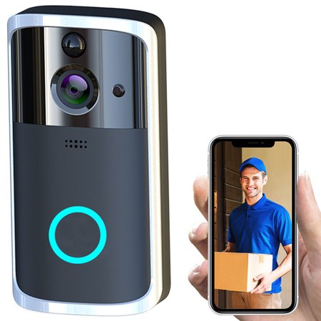 Goorabbit WiFi Video Doorbell Without Battery Two-Way Audio Talk Notification/Alert on Phone Motion Detect Recording on Cloud Sale 9546