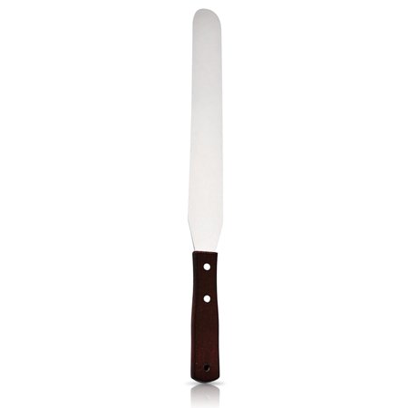 Icing Spatula Cake Cream Chocolate Butter Wooden Handle Scraper Smoother Type 1 10inch
