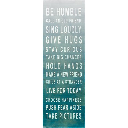 Be Humble Poster Print by SD Graphics Studio SD Graphics Studio (8 X 24) # 9420B