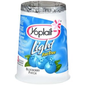 Yoplait Yogurt Light Fat Free Blueberry Patch 6 Oz Pack of 8