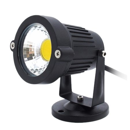 TFixol 5W COB LED Lawn Lamp with Base DC12V Outdoor Landscape Light Spot Light IP65 Water Resistance for Garden Patio Yard Courtyard Path White