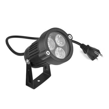 Hi、FANCY Pack of 2 Outdoor Water-Resistant LED Lawn Garden Landscape Lamp Wall Yard Path Patio Lighting Spot Lights Green AC Stand with Power Plug
