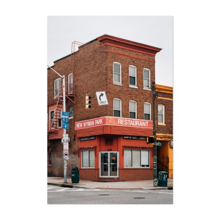 Baltimore Maryland Wyman Park Restaurant 02 Photography 30  X 40  Art Print/Poster