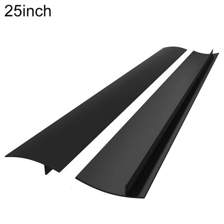XM Culture 2Pcs Silicone Anti-Oil Kitchen Counter Stove Gap Cover Seal Slit Filler Strip