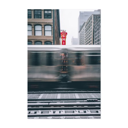 Chicago Illinois CHI 02 Photography Signs Transportation 16  X 20  Art Print/Poster