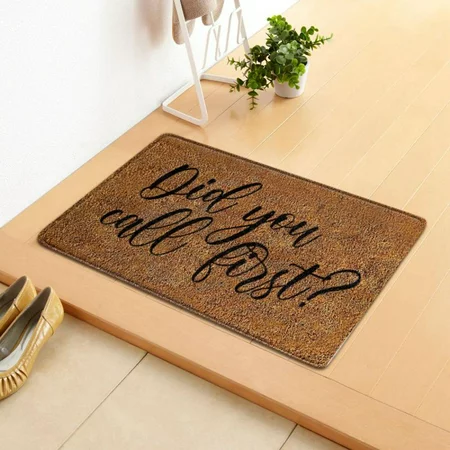 Door Mat Home Sweet Home Doormat  16”x24” Easy to Clean Entry Mat  Natural Coir Non Slip for Outdoor and Indoor Uses