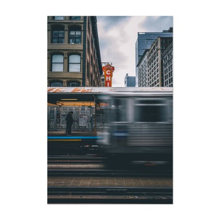 Chicago Illinois CHI 03 Photography Signs Transportation 16  X 20  Art Print/Poster