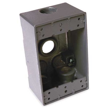 Bell Outdoor Weatherproof Box 3/4 in Hub 4Inlet 5330-0