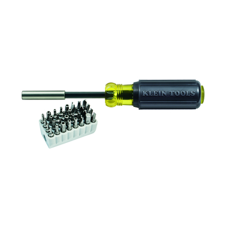 Klein Tools 32510 Tamperproof Magnetic Screwdriver with 32 Bits
