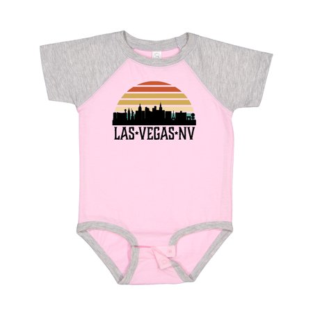 Inktastic Las Vegas Nevada Skyline Retro Gift Baby Boy or Baby Girl Bodysuit