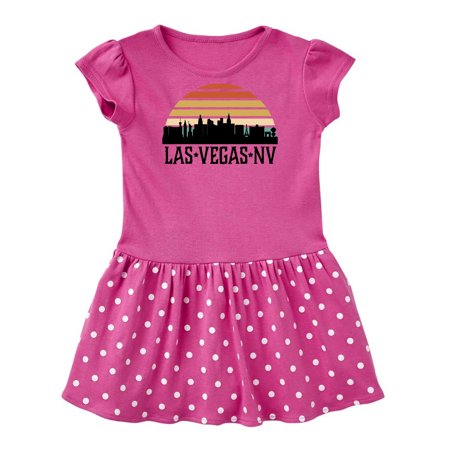 Inktastic Las Vegas Nevada Skyline Retro Gift Baby Girl Dress