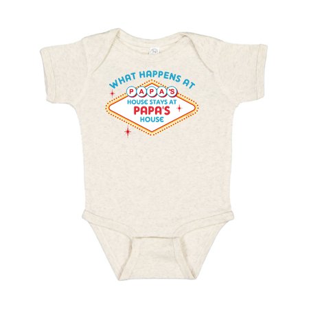 Inktastic Las Vegas Stays at Papa S Gift Baby Boy or Baby Girl Bodysuit