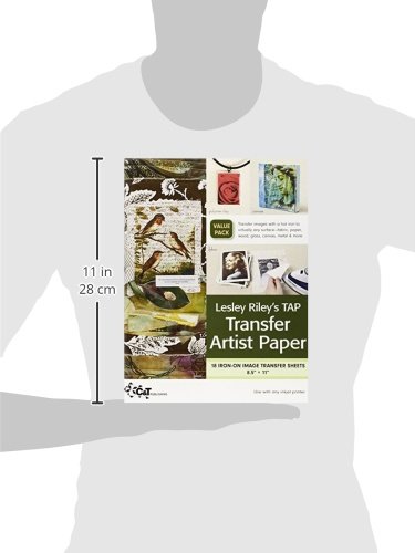 Lesley Riley's TAP Transfer Artist Paper 18-Sheet Pack: 18 Iron-on Image Transfer Sheets 8.5 X 11 Lesley Riley [New] [Softcover]