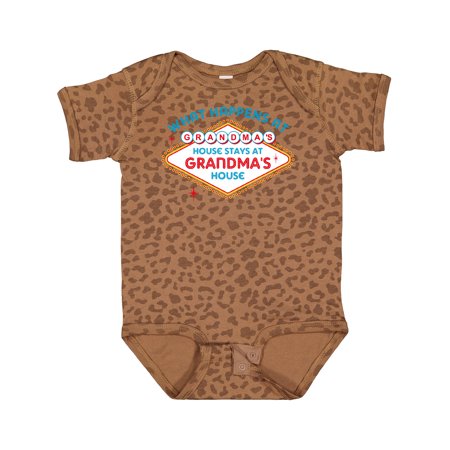 Inktastic Las Vegas Stays at Grandma S Gift Baby Boy or Baby Girl Bodysuit