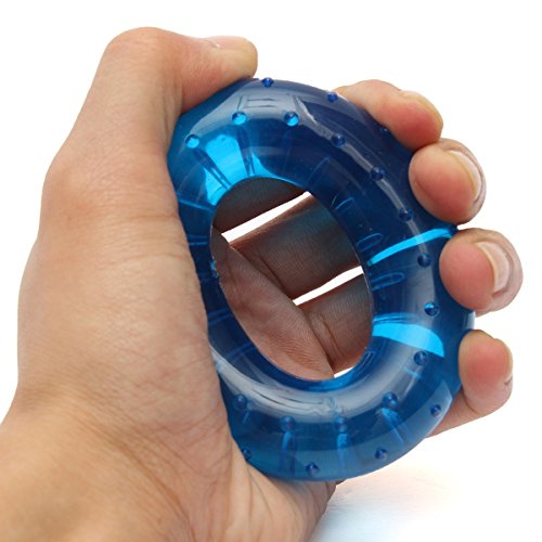 LIFECART Hand Finger Verstärker Handgelenk Unterarm Stärke Exerciser Trainer Klemmring? Gummi-Ring Krafttraining-blau thumbnail