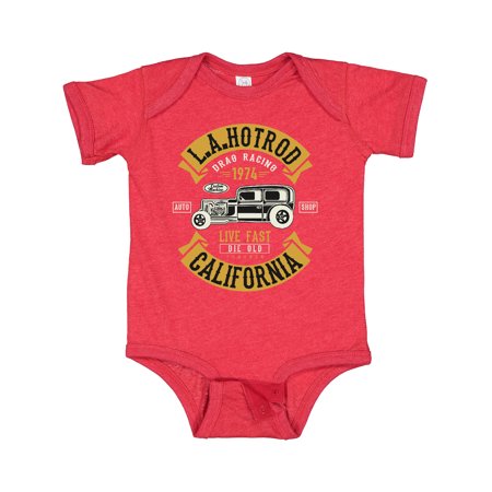 Inktastic LA Hot Rod Drag Racing Gift Baby Boy or Baby Girl Bodysuit