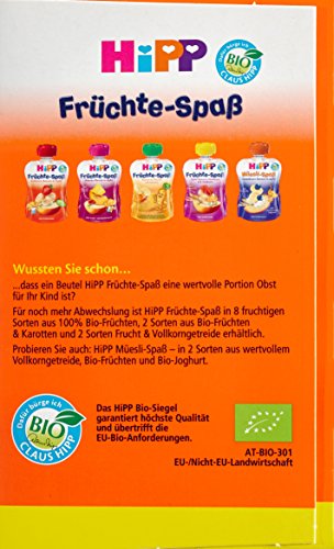 Hipp Früchte-Spaß Apfel-Birne-Banane 4 X 90g, 4er Pack (4 X 360 G) thumbnail