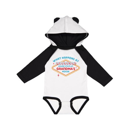 Inktastic Las Vegas Stays at Grandma S Gift Baby Boy or Baby Girl Long Sleeve Bodysuit