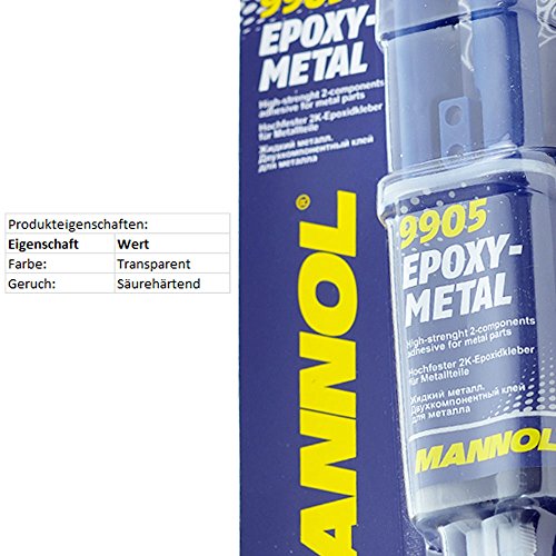 MANNOL Epoxy-Metal 2K-Epoxid-Kleber Metallklebstoff 9905 30g thumbnail