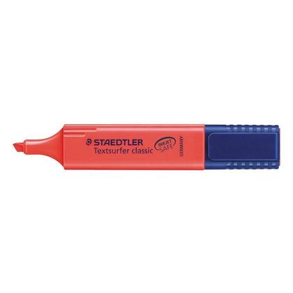 Staedtler Textsurfer Classic Highlighter, Chisel Point, Fluo Red