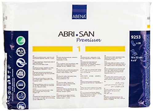 Abena Abri-San Premium Unisex Incontinent Pad Contoured 9  L 9253  28 Ct
