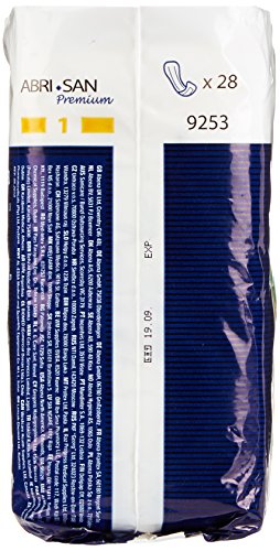 Abena Abri-San Premium Unisex Incontinent Pad Contoured 9  L 9253  28 Ct thumbnail