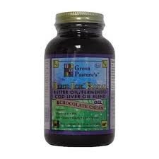 Green Pasture's Blue Ice Royal Butter Oil / Fermented Cod Liver Oil Blend - CHOCOLATE CREAM GEL - 8.1 Fl.oz (240ml)