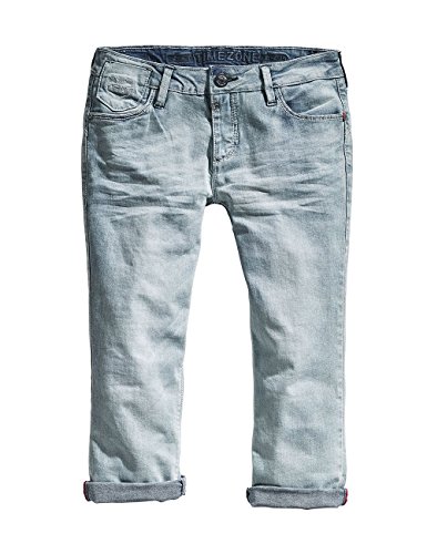 Timezone Damen Bermuda EmiliaTZ 3/4, Gr. 40 (Herstellergröße: 30), Blau (super Bleached Wash 3943)