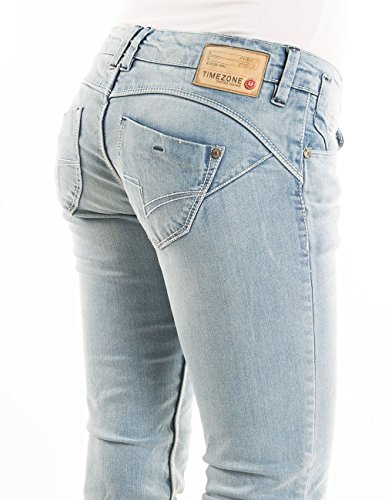 Timezone Damen Bermuda EmiliaTZ 3/4, Gr. 40 (Herstellergröße: 30), Blau (super Bleached Wash 3943) thumbnail